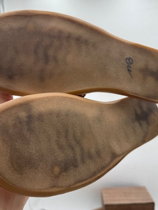 Steve Madden Kaya Cream Sandals Slides woman’s size 10 spring summer - Picture 9 of 11